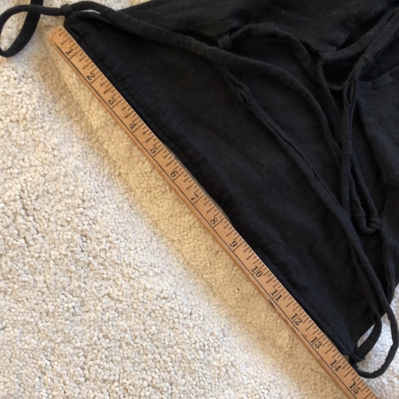 Adidas crop logo halter top OSFM gulley -tie lace -up back - Picture 8 of 12